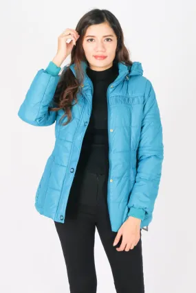 เสื้อโค้ทดาวน์กันหนาว Blue Sky - Blue Sky Slim fit Chevron Down Coat