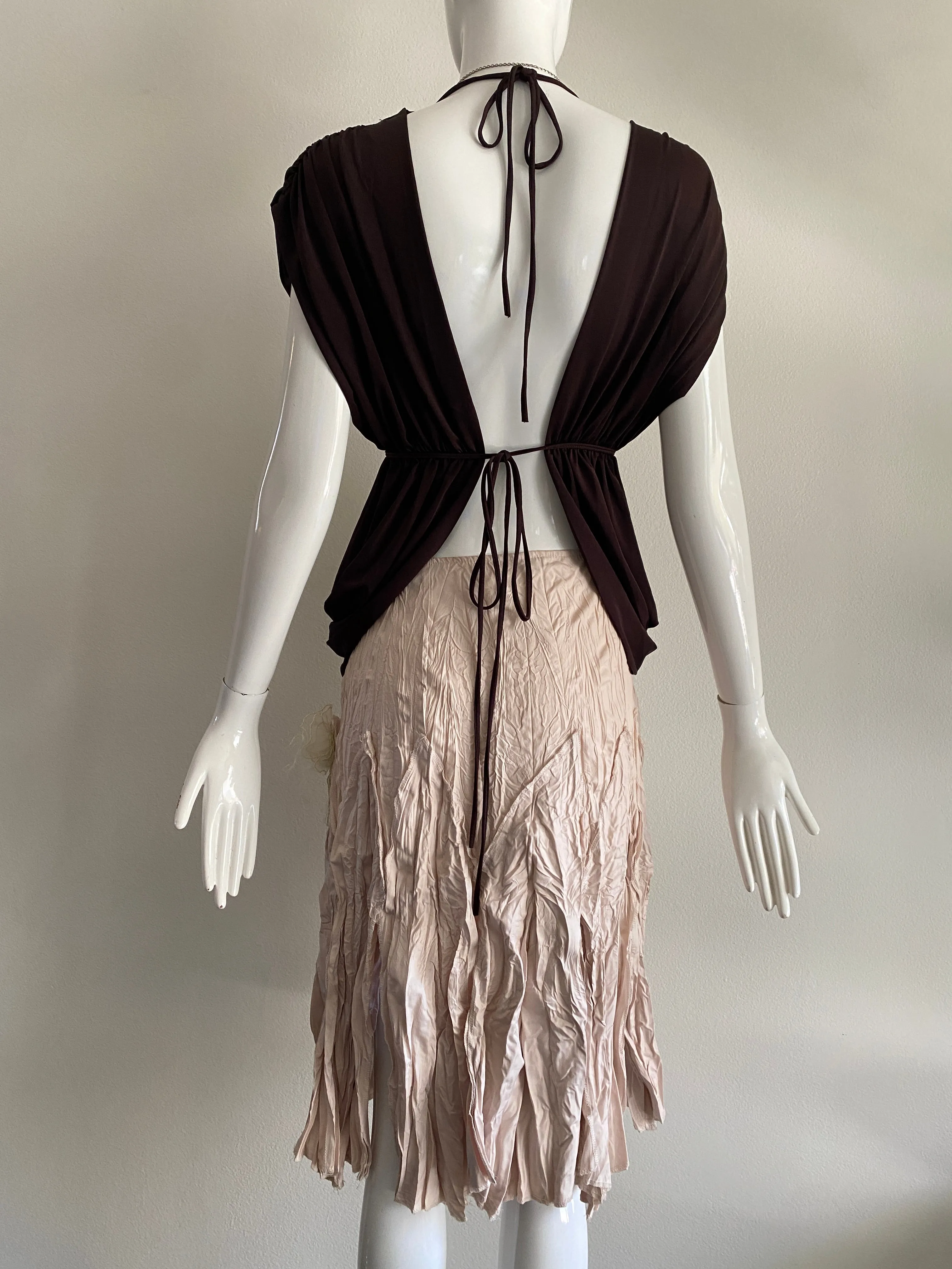 00's Abstract Midi Skirt
