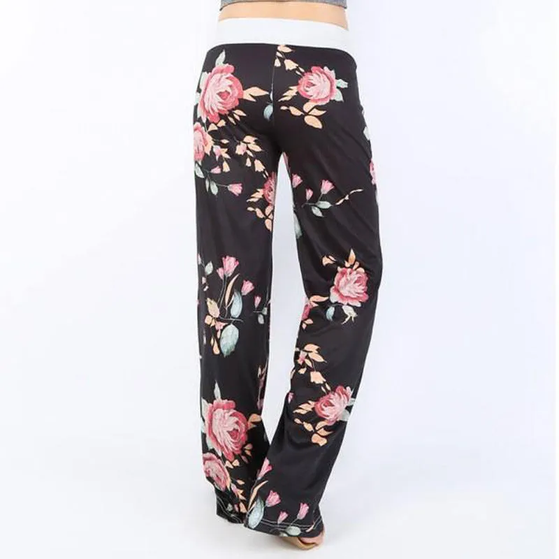 0447 Flower Happy Pants