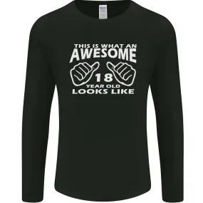 18th Birthday 18 Year Old This Is What Mens Long Sleeve T-Shirt