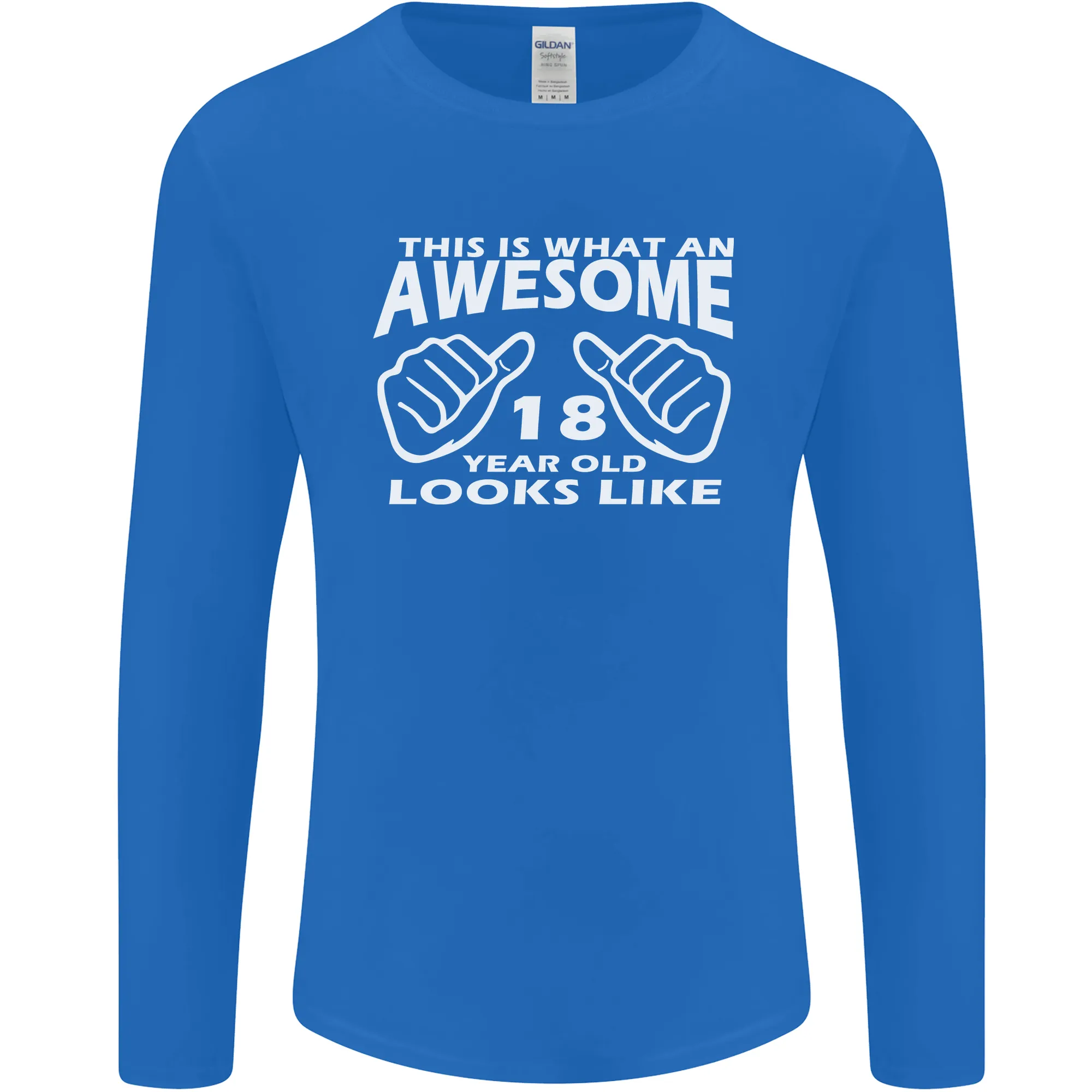 18th Birthday 18 Year Old This Is What Mens Long Sleeve T-Shirt