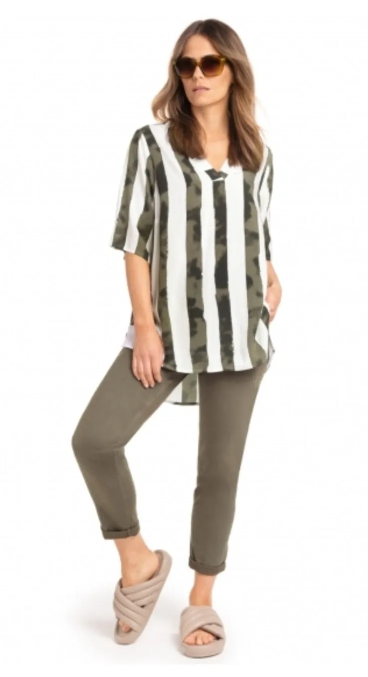 A line V neck Blouse