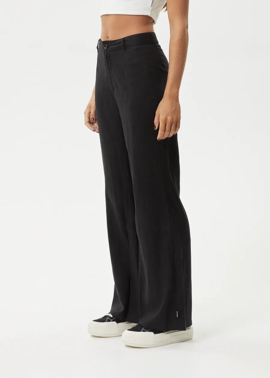 AFENDS Birkin Flared Pants - BLACK