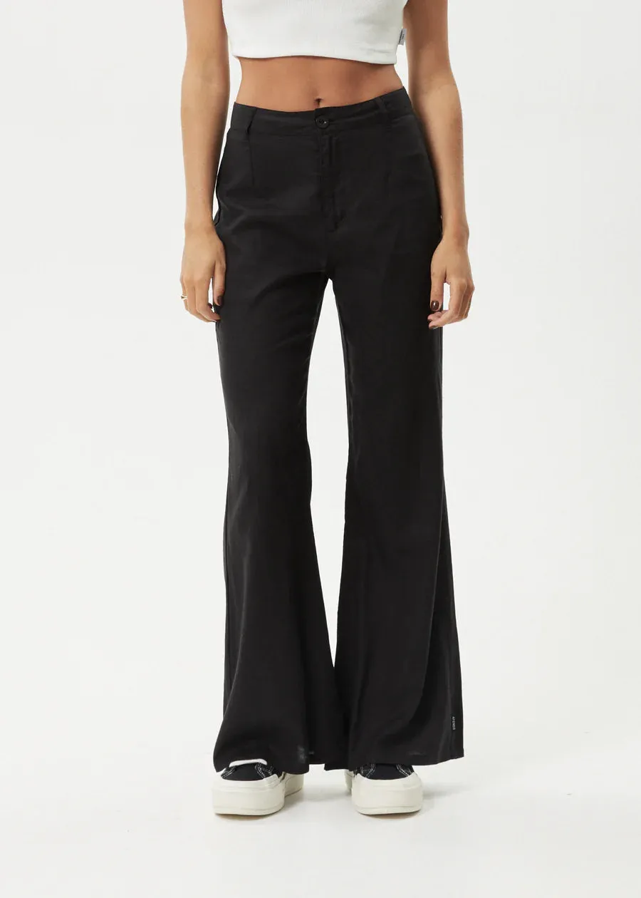 AFENDS Birkin Flared Pants - BLACK