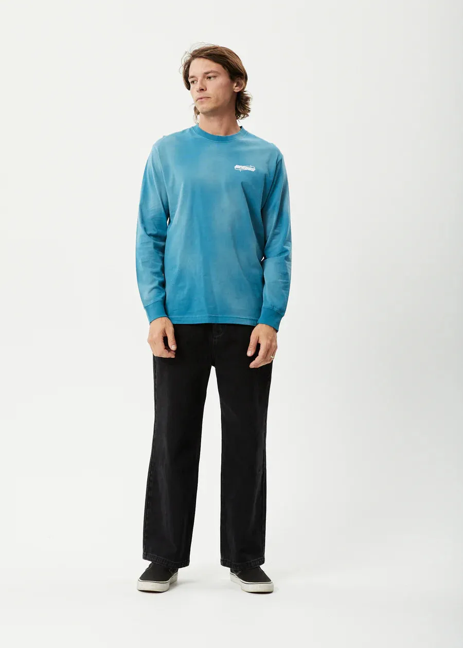 Afends Eternal Recycled Long Sleeve Tee - Worn Azure