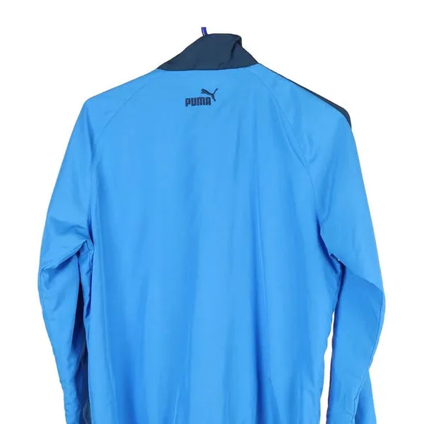 Age 14 Puma Spellout Track Jacket - XL Blue Polyester