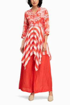 Ahyana Printed Handkerchief Top With Pants