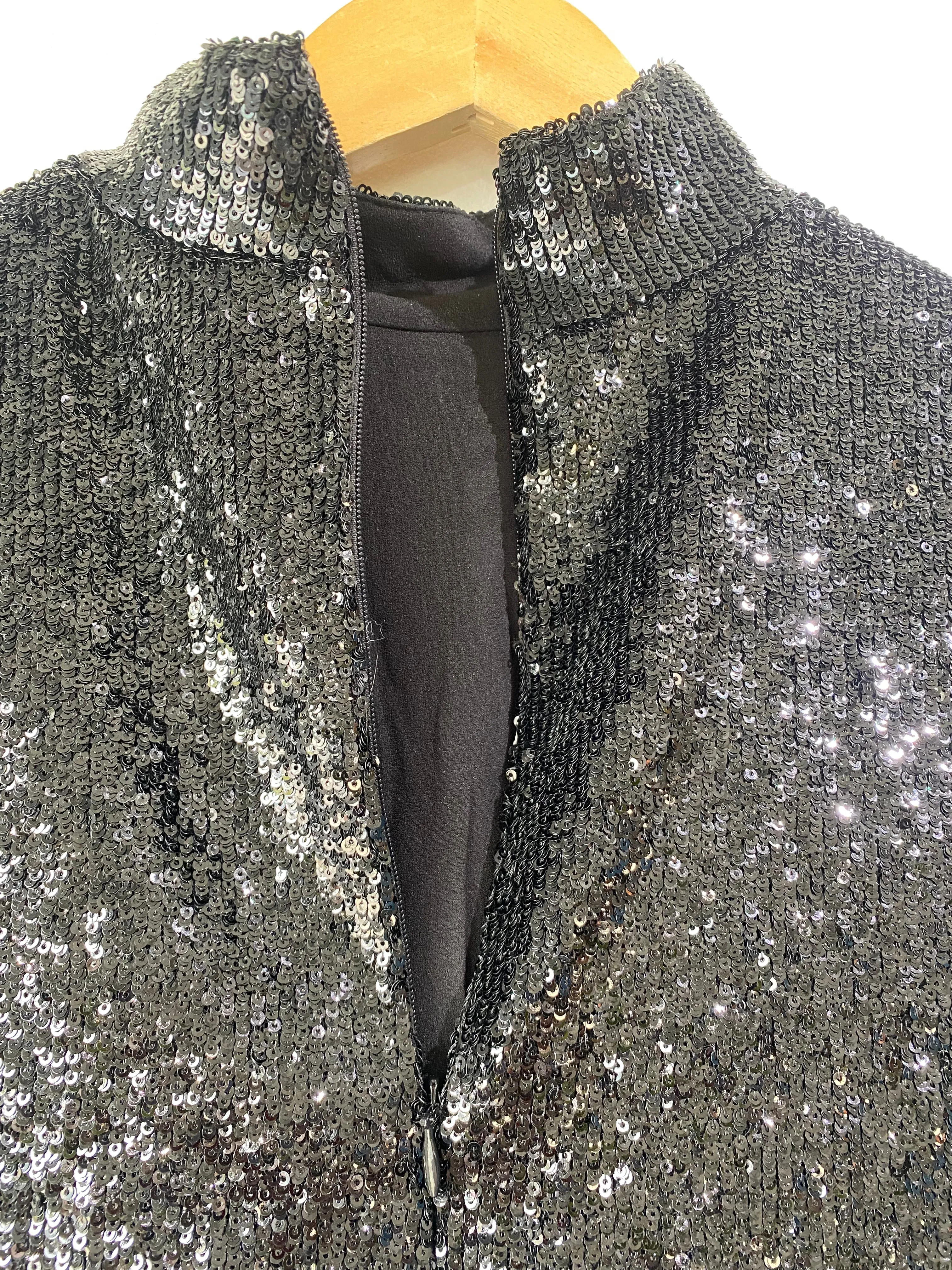 A.L.C. Sequin Cropped Top