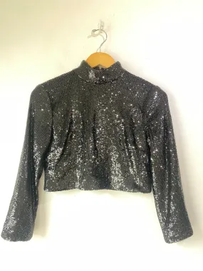A.L.C. Sequin Cropped Top