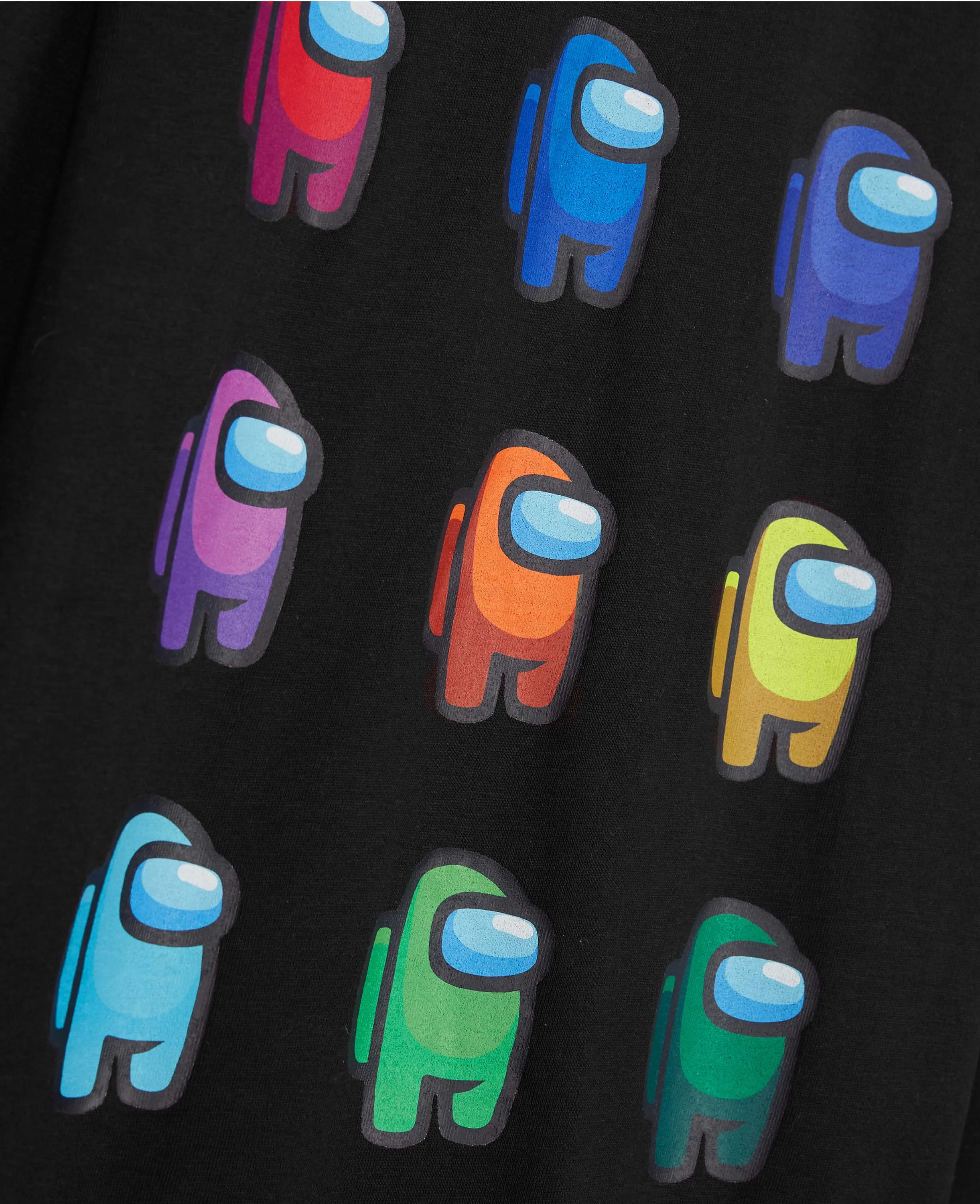Among Us Boys Long Sleeve Black T Shirt, Gifts for Gamers