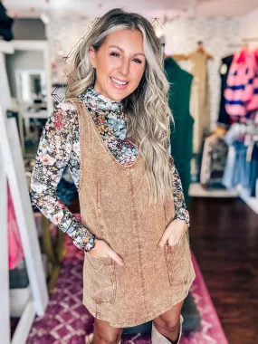 Aspen Rust Overall Dress