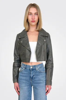 Audra Vintage Leather - Graystone