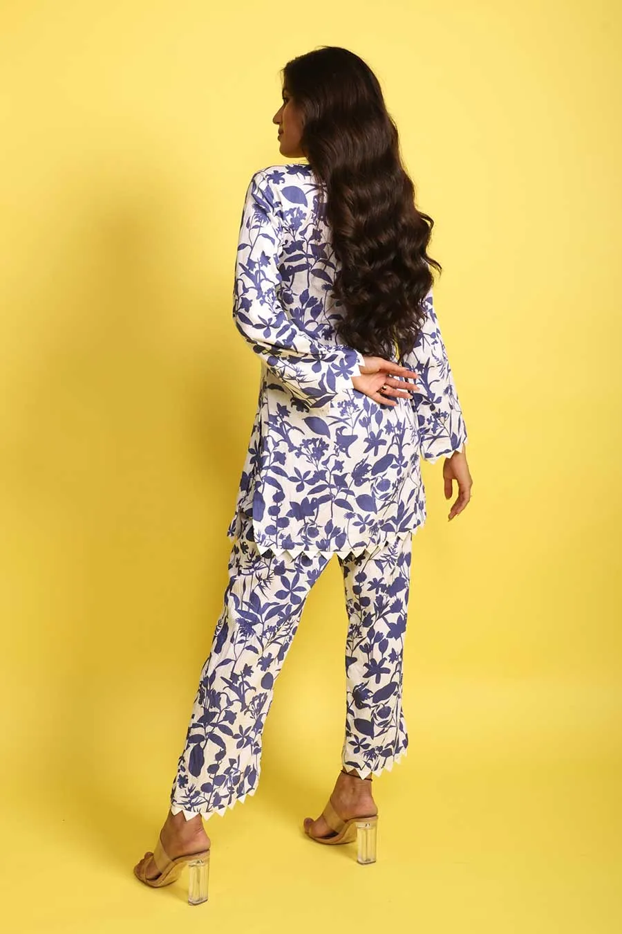 Bella Blue Vegan Silk Co-Ord Set
