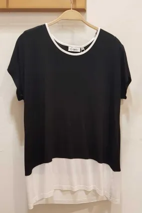 Black and White Contrast Top