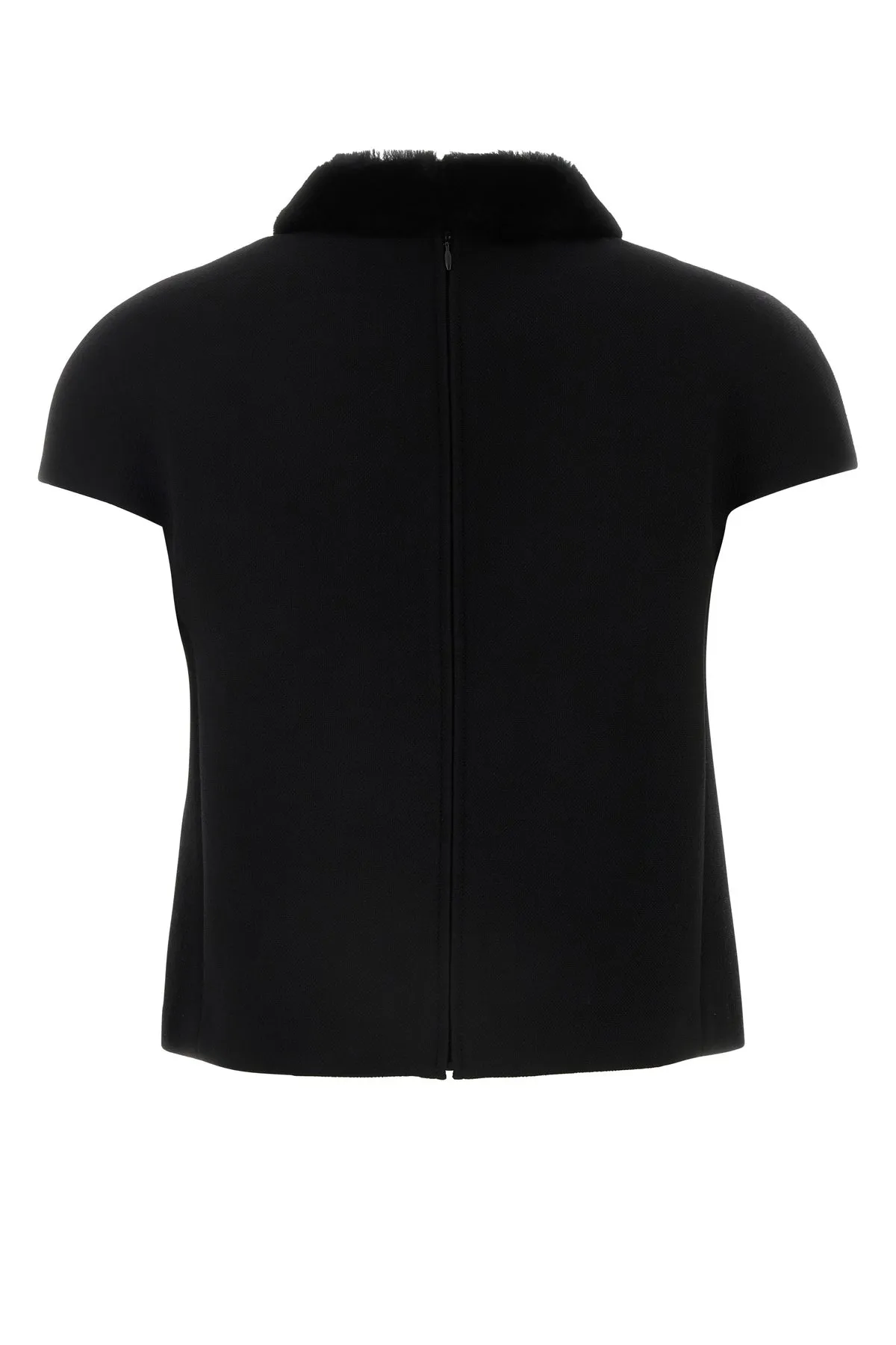 Black wool top