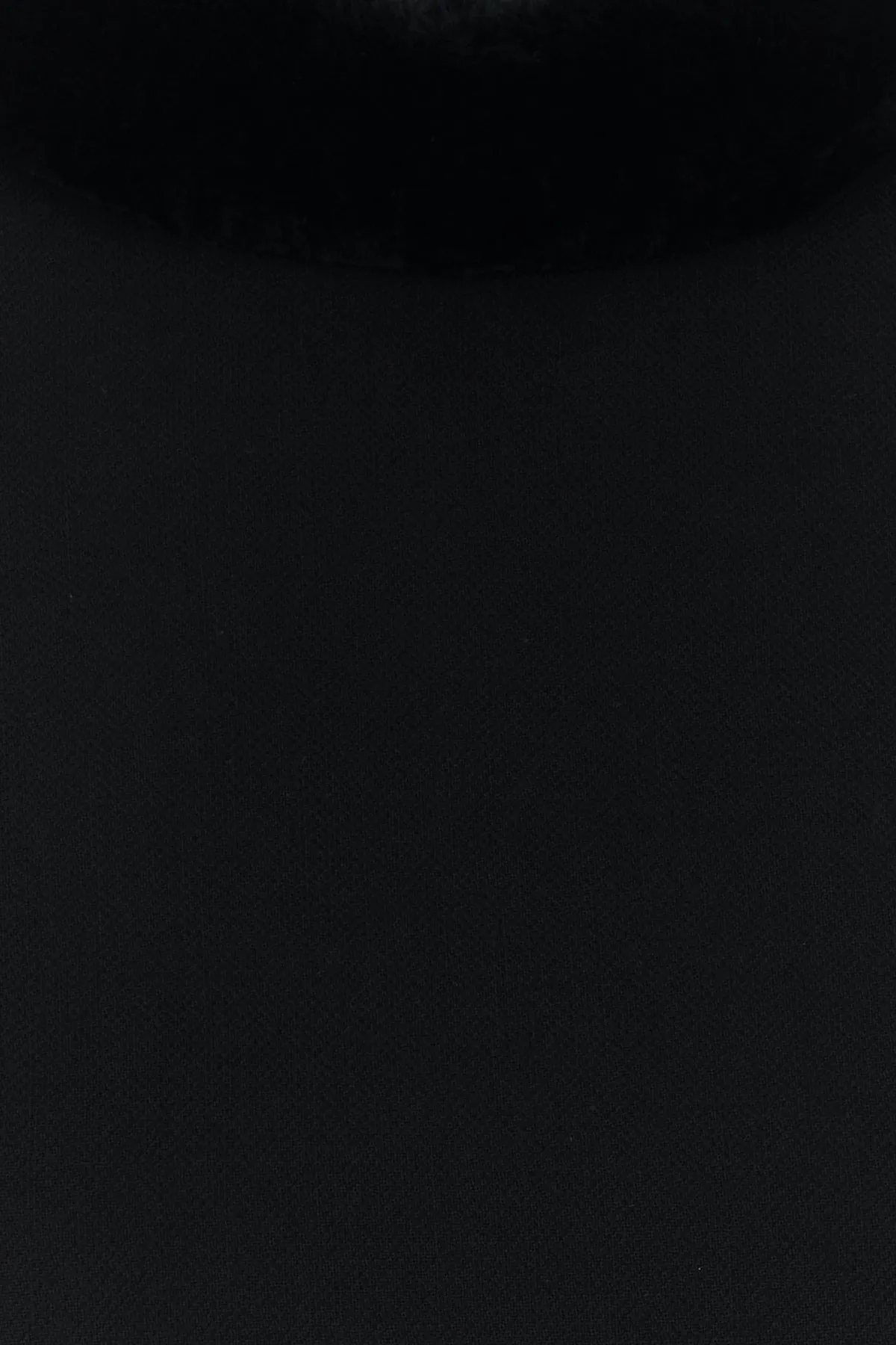 Black wool top