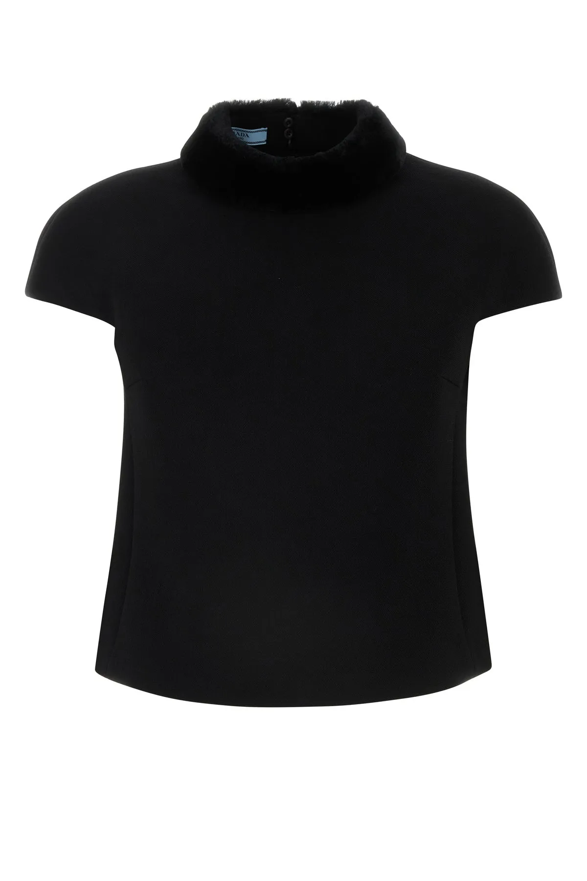 Black wool top