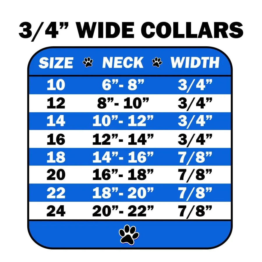 Blue Rhinestones Bling Collar