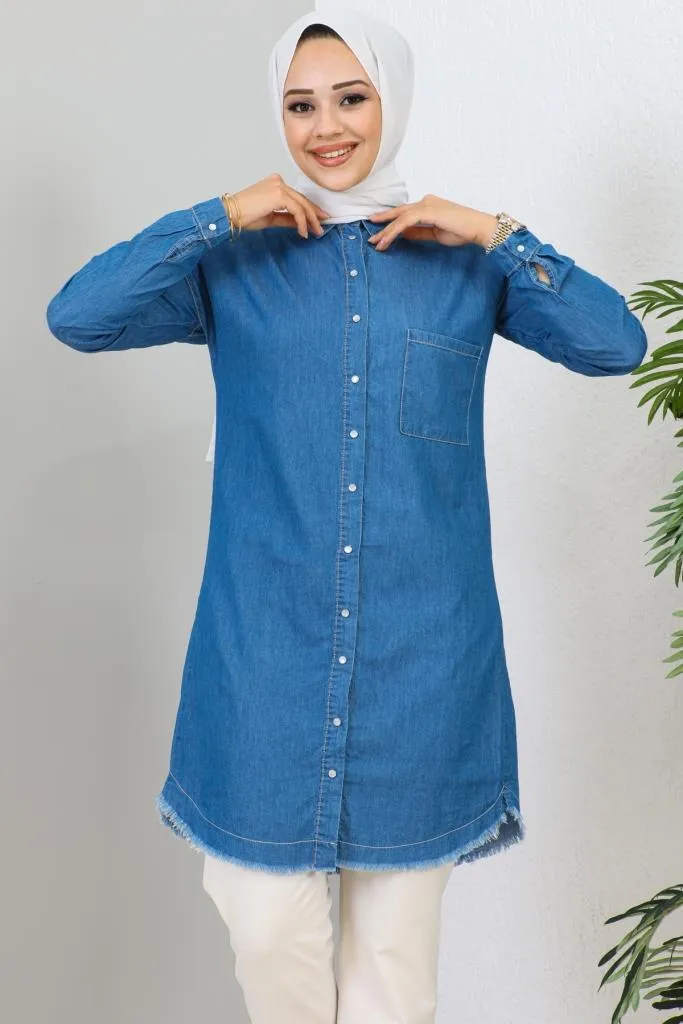 BNG Women Denim Tunic Navy - Clermont