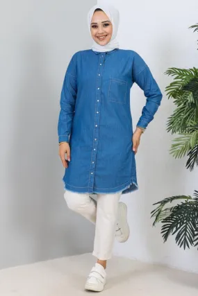 BNG Women Denim Tunic Navy - Clermont