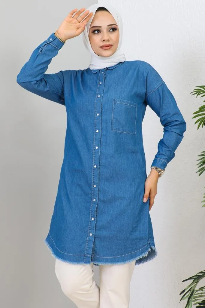 BNG Women Denim Tunic Navy - Clermont