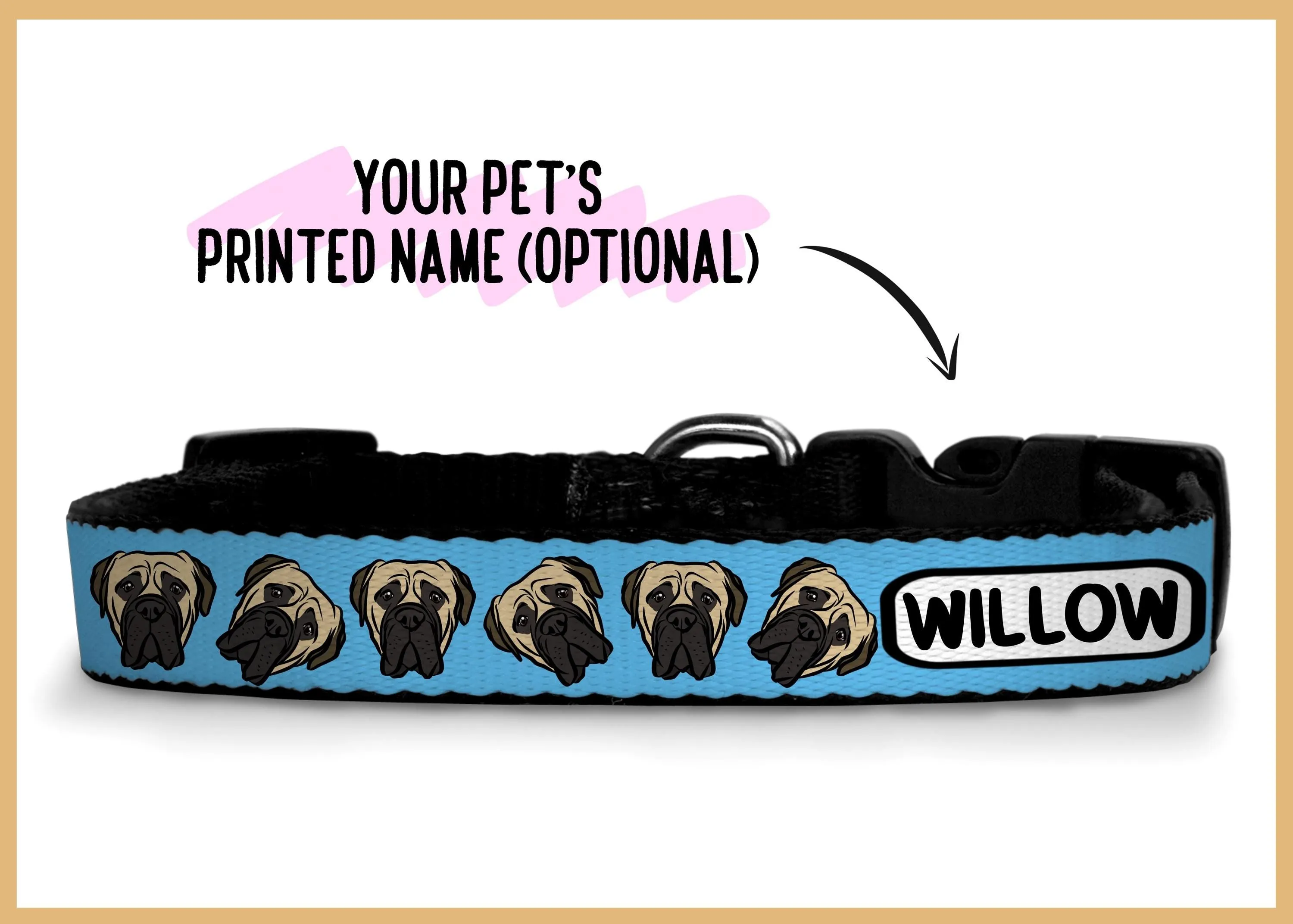 Bullmastiff Print Collar