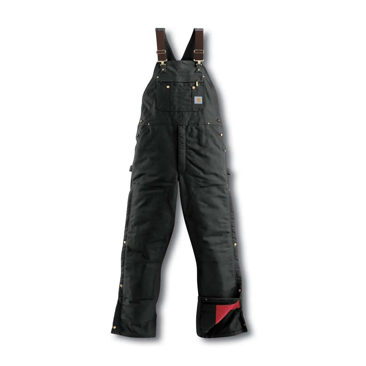 Carhartt Work Men's Bib Overalls Lined Duck Midweight R41
