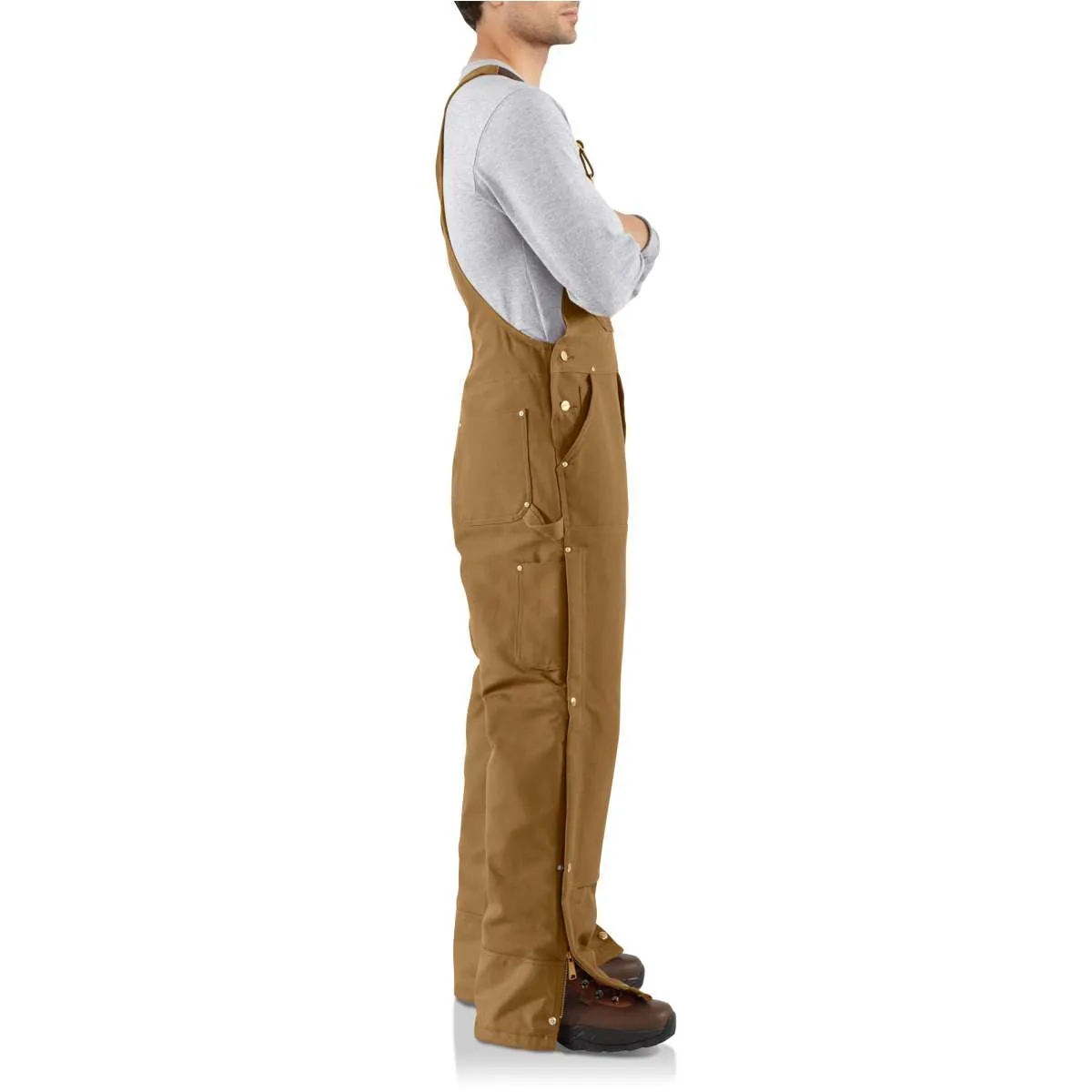 Carhartt Work Men's Bib Overalls Lined Duck Midweight R41