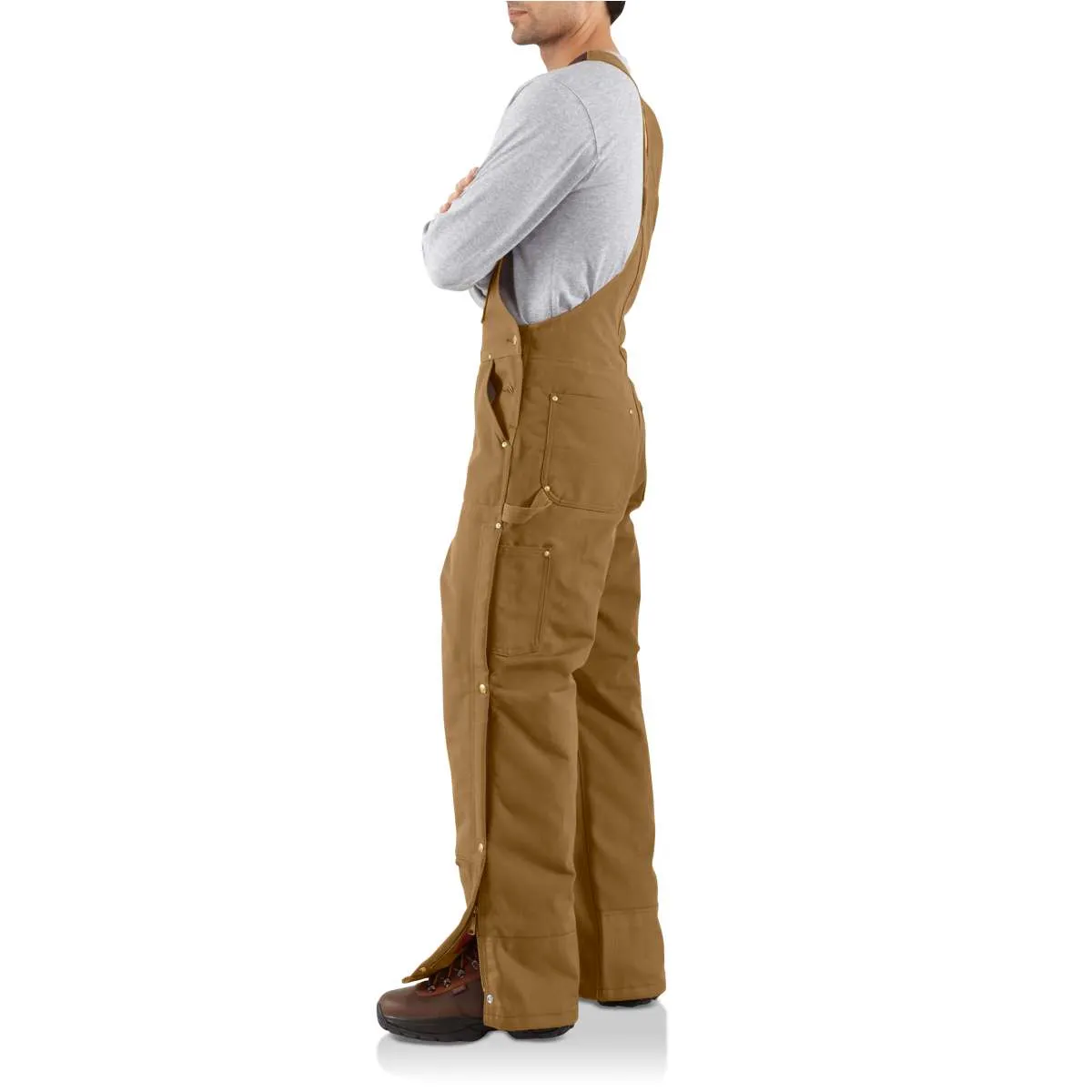 Carhartt Work Men's Bib Overalls Lined Duck Midweight R41