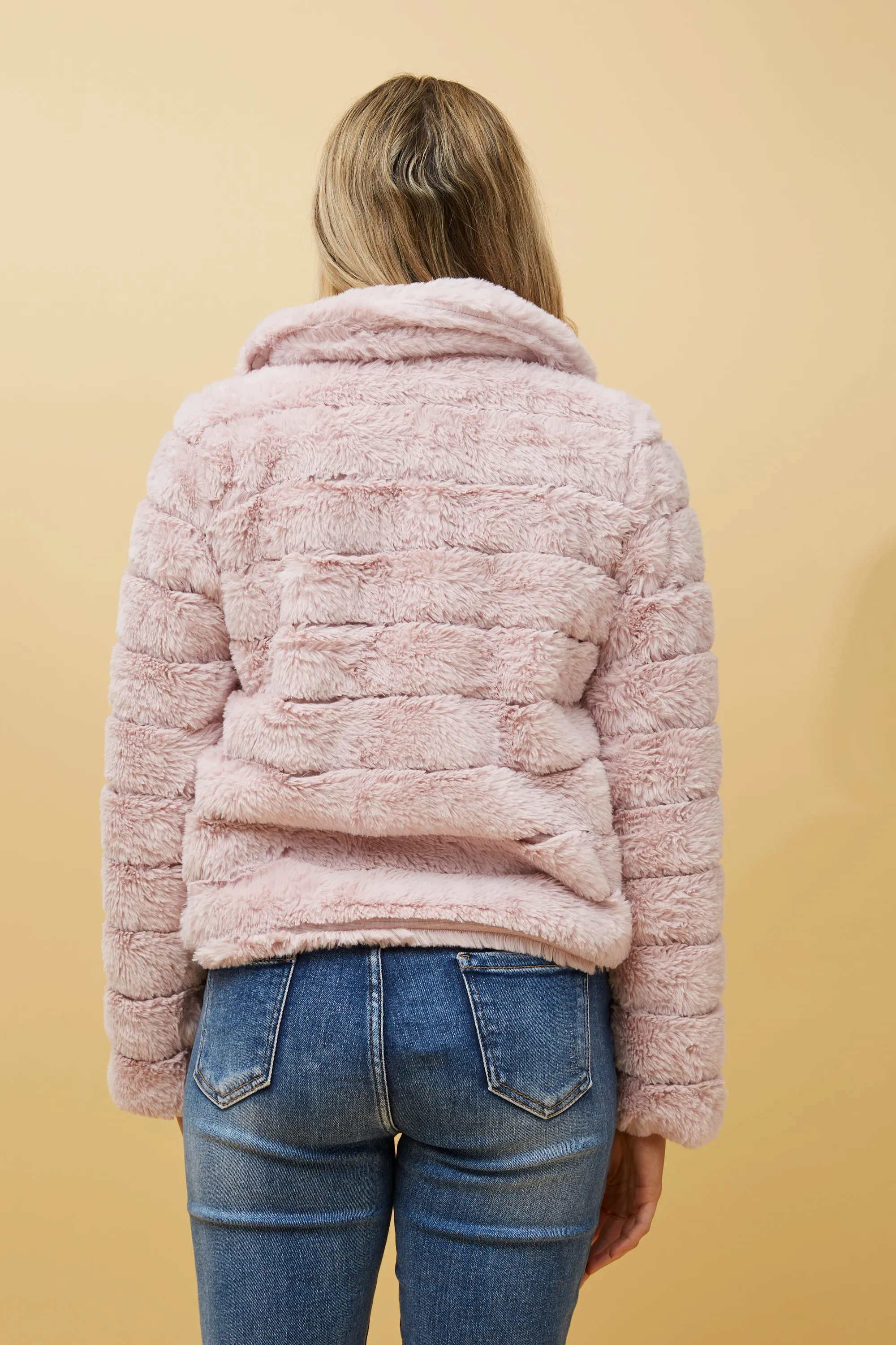 Caroline Morgan Faux Fur Jacket