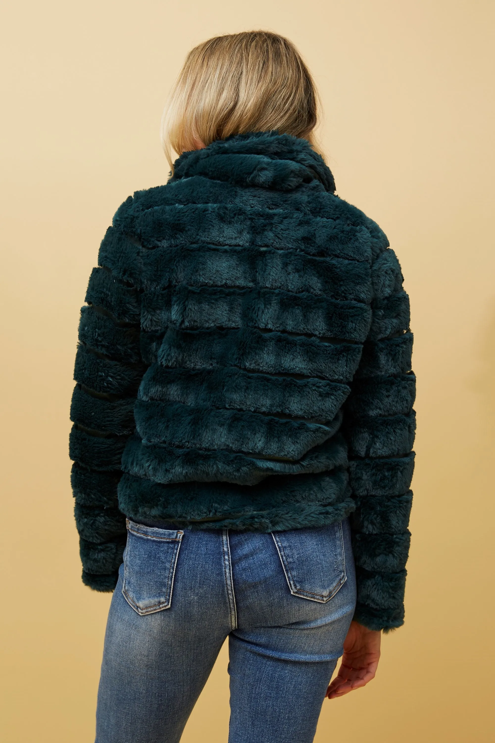 Caroline Morgan Faux Fur Jacket