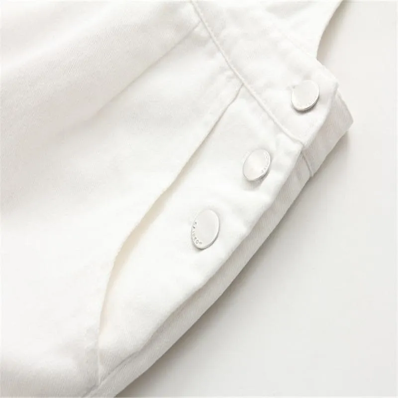 Cat Embroidery overall skirt