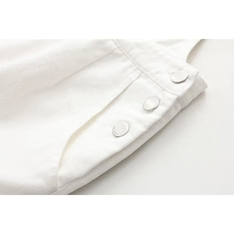 Cat Embroidery overall skirt