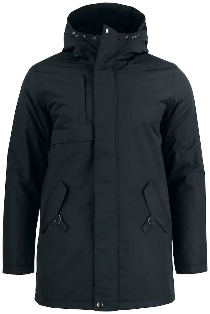 Clique Creston Padded Parka Coat | Unisex | Waterproof | Hooded | Black | XS-3XL