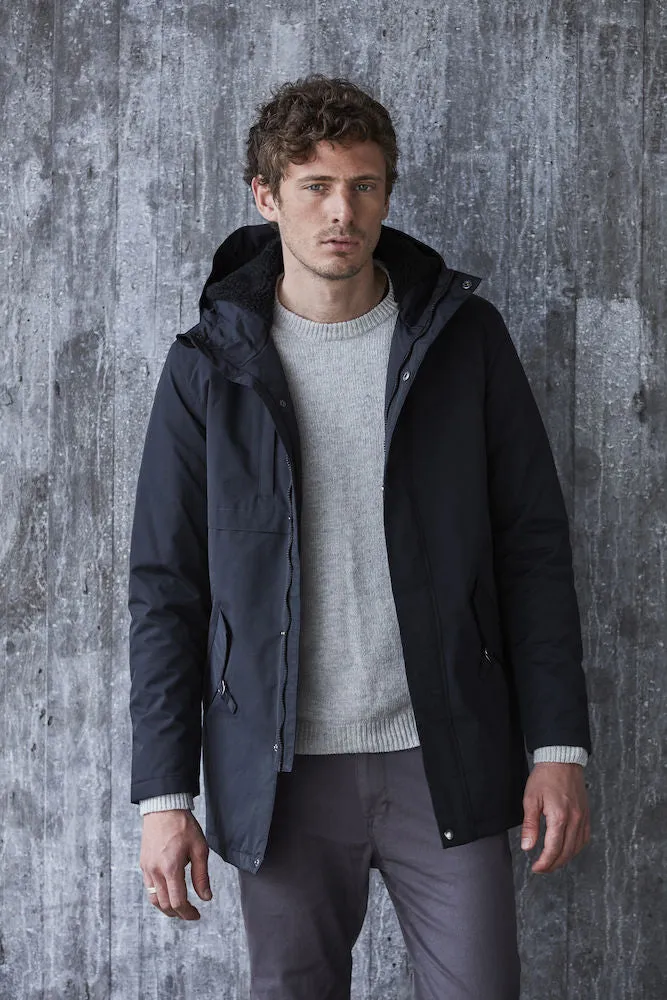 Clique Creston Padded Parka Coat | Unisex | Waterproof | Hooded | Black | XS-3XL