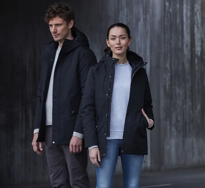 Clique Creston Padded Parka Coat | Unisex | Waterproof | Hooded | Black | XS-3XL