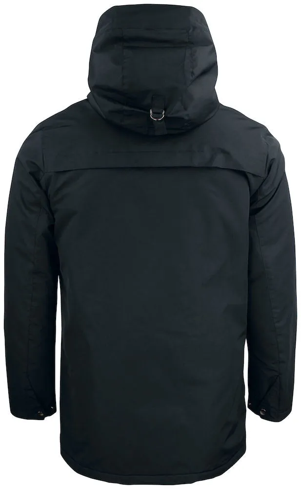 Clique Creston Padded Parka Coat | Unisex | Waterproof | Hooded | Black | XS-3XL