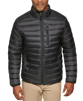Club Room Mens Regular fit Puffer Jacket Coat XL Black Solid Packable