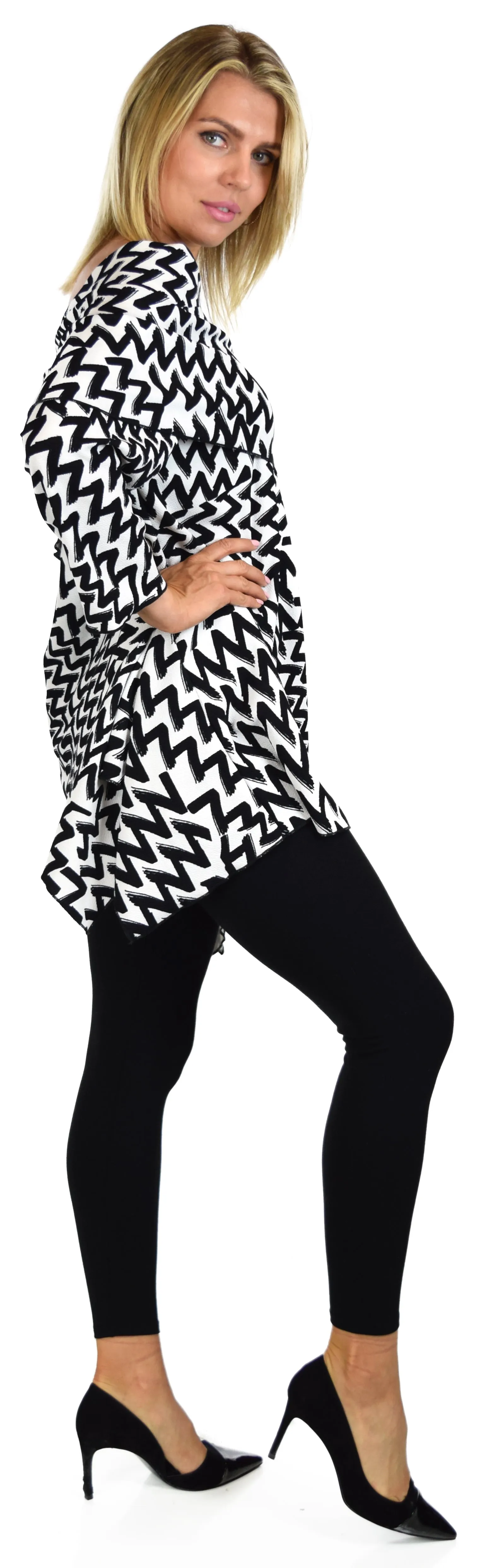 Copy of High End Tunic, Designer Tunic, Cowl Neck Tunic, Plus size tunic, Women Tunic, In premium Textured Fabric. L to 3XL