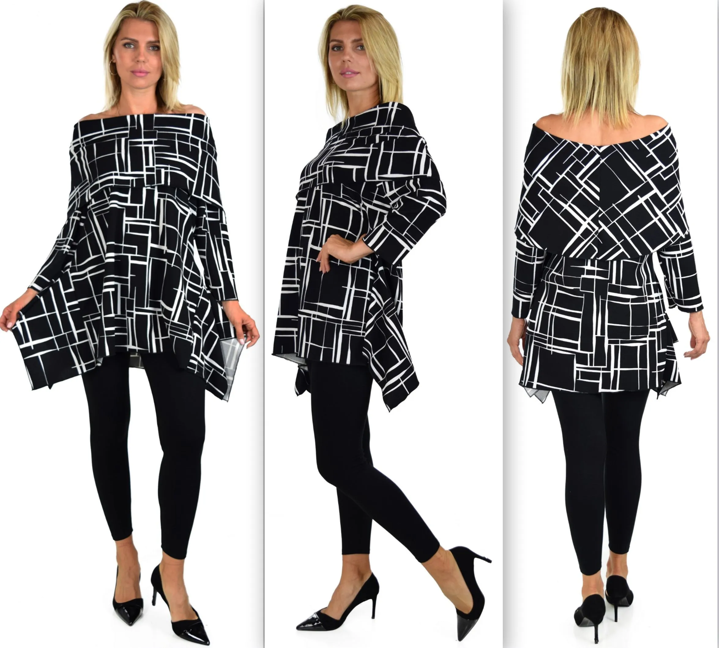 Copy of High End Tunic, Designer Tunic, Cowl Neck Tunic, Plus size tunic, Women Tunic, In premium Textured Fabric. L to 3XL