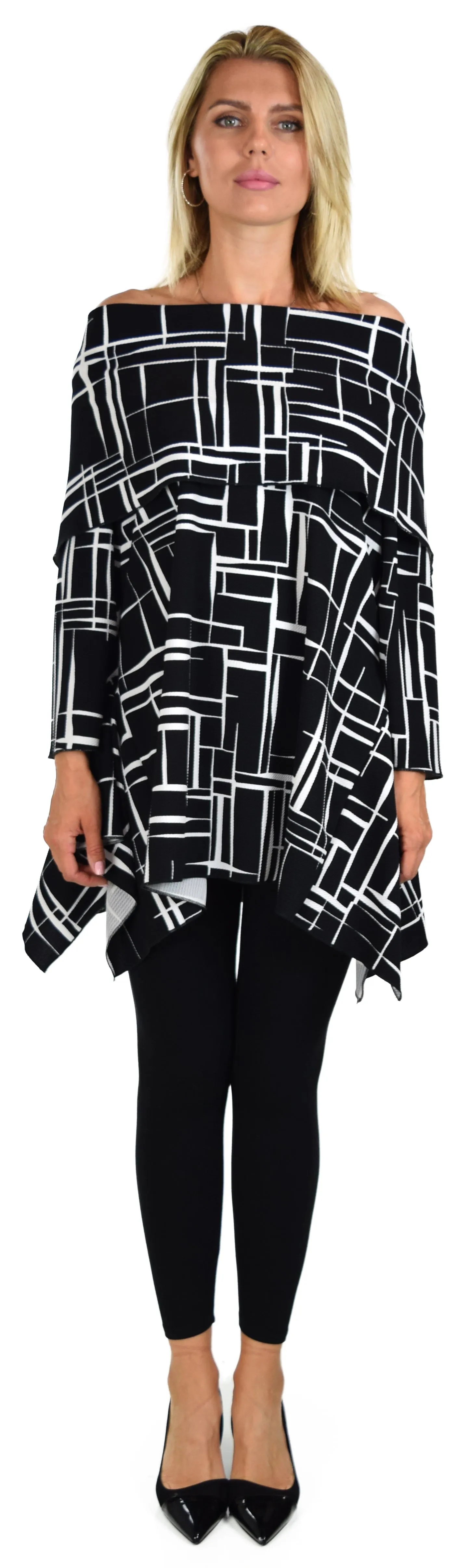 Copy of High End Tunic, Designer Tunic, Cowl Neck Tunic, Plus size tunic, Women Tunic, In premium Textured Fabric. L to 3XL