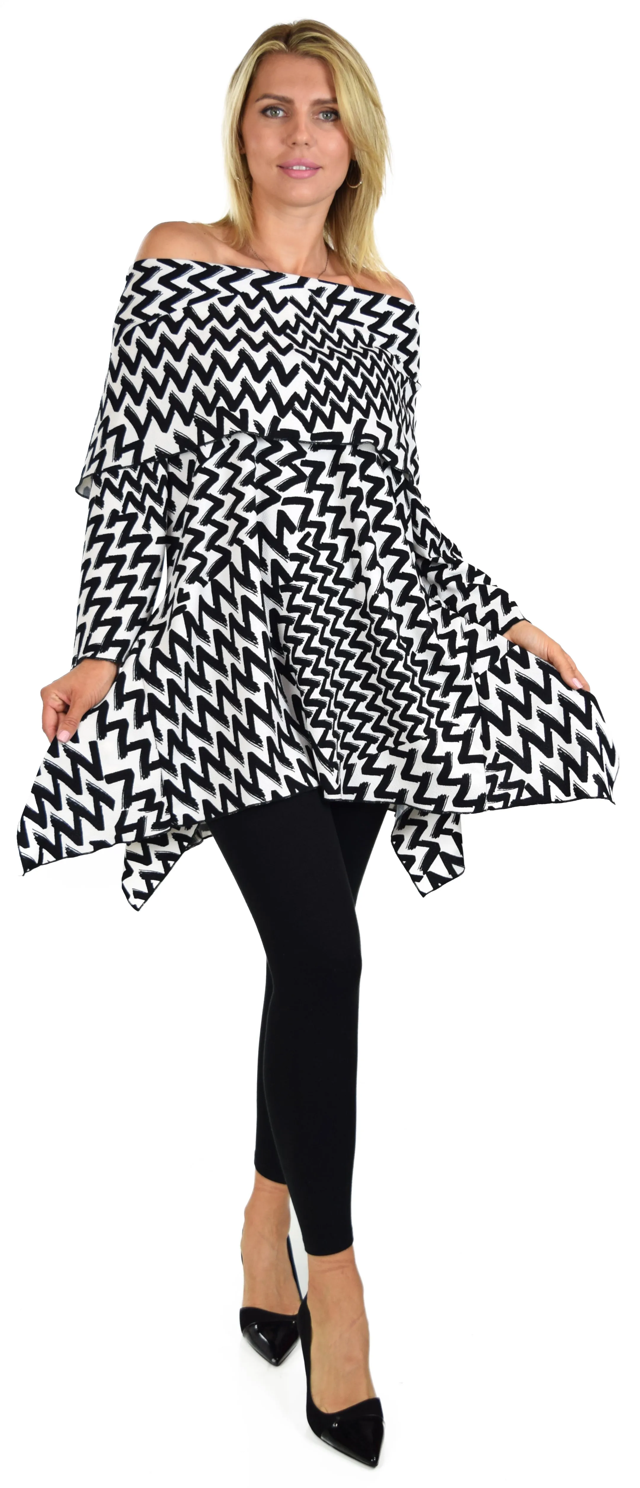 Copy of High End Tunic, Designer Tunic, Cowl Neck Tunic, Plus size tunic, Women Tunic, In premium Textured Fabric. L to 3XL