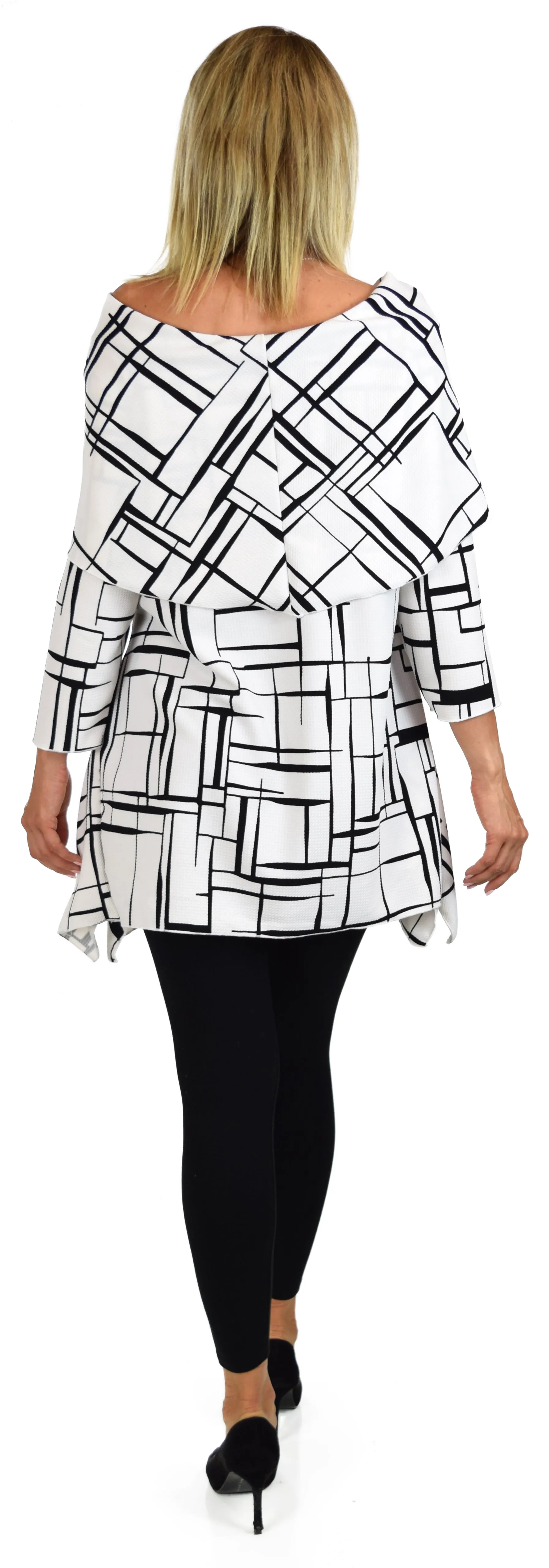 Copy of High End Tunic, Designer Tunic, Cowl Neck Tunic, Plus size tunic, Women Tunic, In premium Textured Fabric. L to 3XL