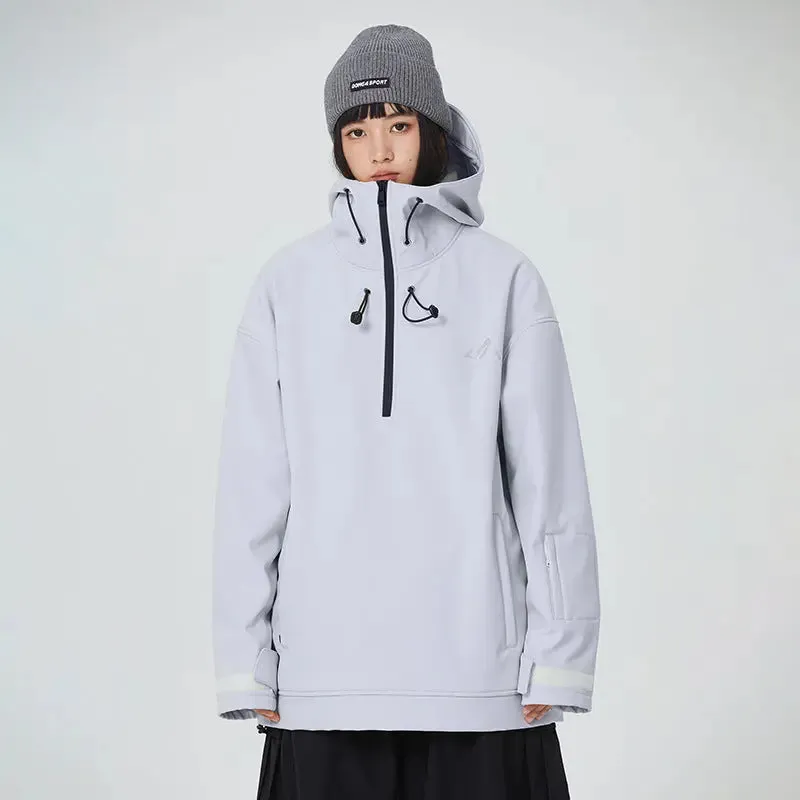 Couple Outdoor Winter Ski Hoodie Thicken Snowboard Anorak Jacket