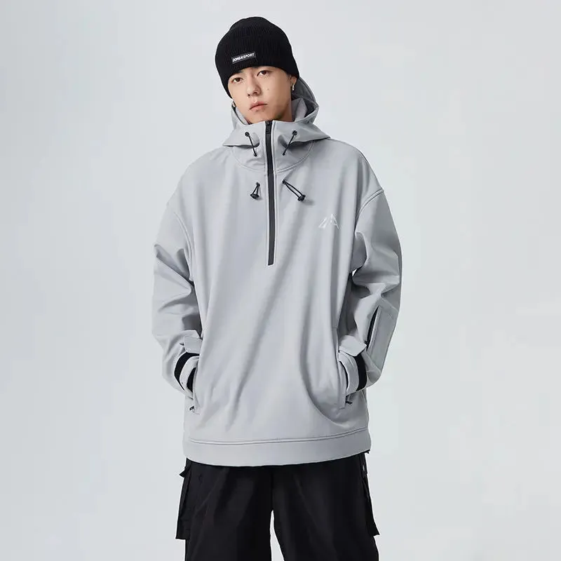 Couple Outdoor Winter Ski Hoodie Thicken Snowboard Anorak Jacket