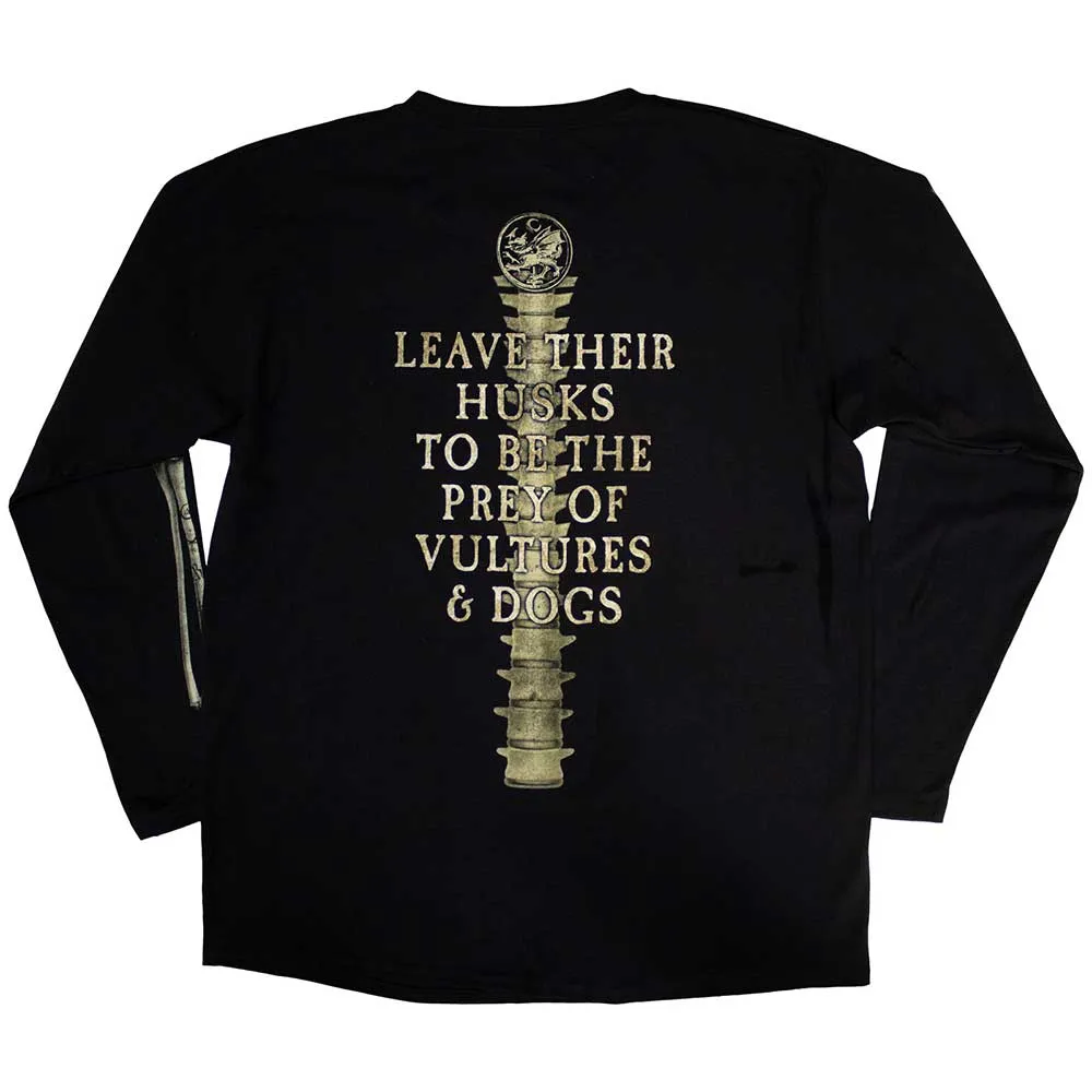 Cradle Of Filth | Official Long Sleeve Band T-Shirt | Skeleton (Back & Sleeve Print)