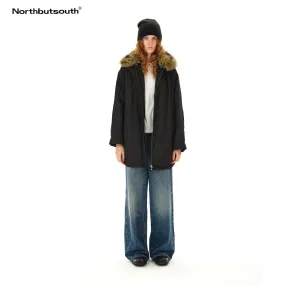 Detachable Fur Collar Down Parka