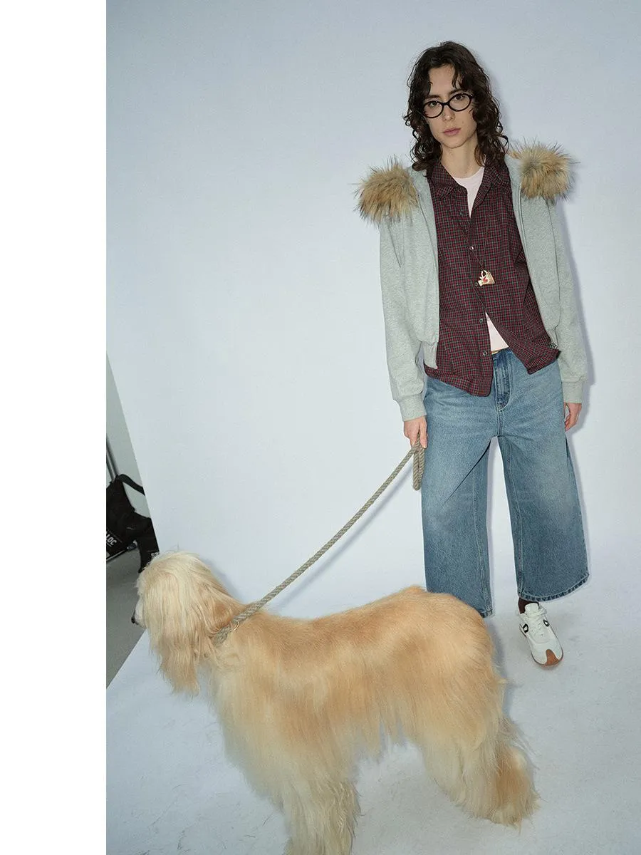 Detachable Fur Collar Jacket