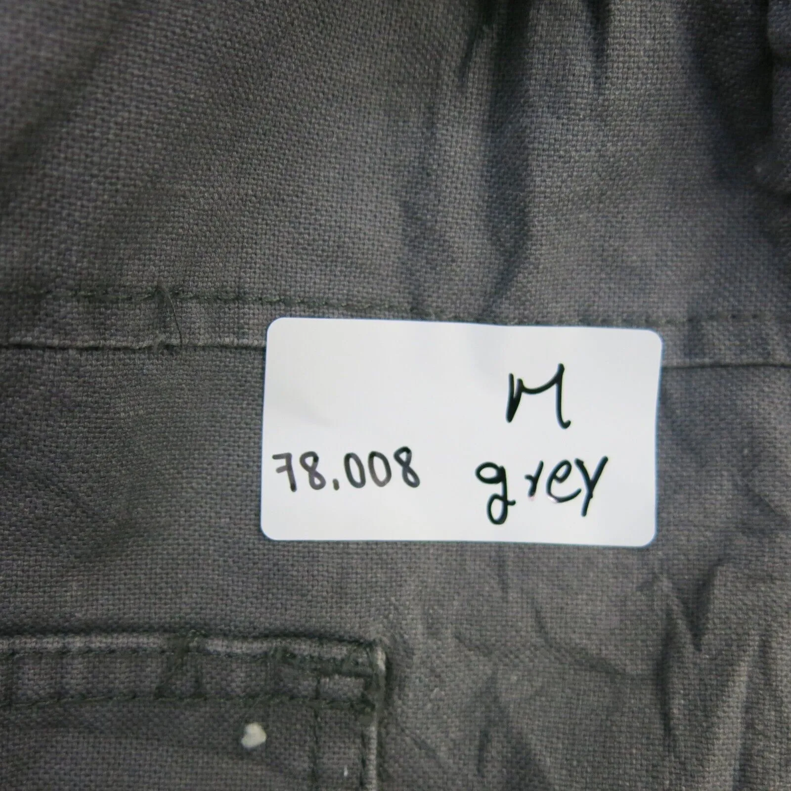 Dickies Jacket Mens Large Gray Long Sleeve Outdoor Canvas Button Up Hooded Coat
