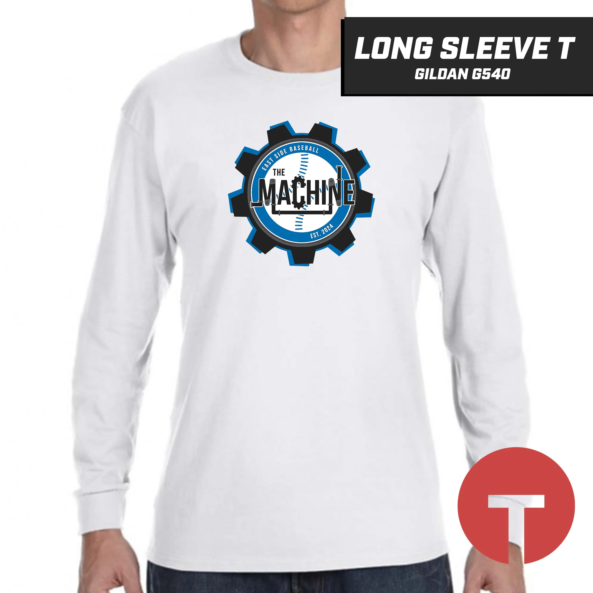 East Side Machine Baseball - Long-Sleeve T-Shirt Gildan G540